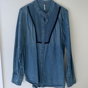 Free People Jean Shirt